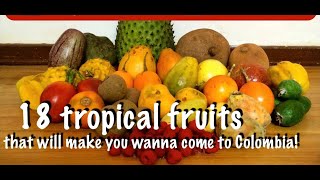 18 Tropical Fruits from COLOMBIAs Fruitarian Paradise [upl. by Aihsyt]