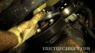 How To Replace a Serpentine Belt  EricTheCarGuy [upl. by Eissoj]