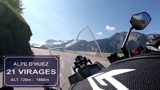 Alpes dHuez 21 Lacets KTM 1290 Super Duke GT [upl. by Padraic]