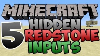 Minecraft 5 Hidden Redstone Inputs [upl. by Boony]