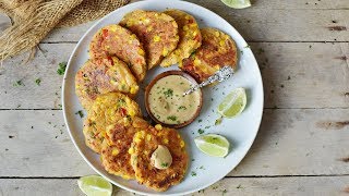 Healthy VEGGIE FRITTERS Vegan Glutenfree And Delicious [upl. by Emile]