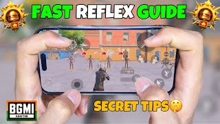 BEST TIPS for BETTER REFLEXES😱 4 Finger Gyroscope Secret Reflex Guide🔥  BGMI PUBG [upl. by Earehs266]