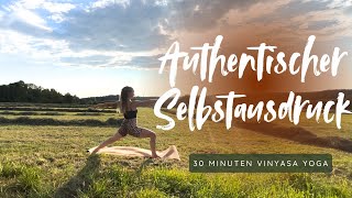 30 Minuten Vinyasa Yoga  Authentischer Selbstausdruck [upl. by Elwood337]