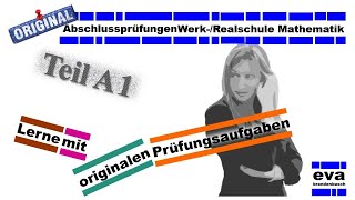 Abschlussprüfungen Musterprüfung A14 BW Realschule Mathematik [upl. by Hsihsa]