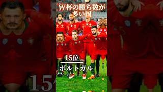 ワールドカップの勝ち数が多い国 おすすめ サッカー ワールドカップ ランキング [upl. by Naujuj]