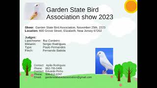 Garden State Bird Association Show 2023 [upl. by Merat212]