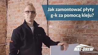 Jak zamontować płyty gipsowokartonowe za pomocą kleju [upl. by Culosio57]