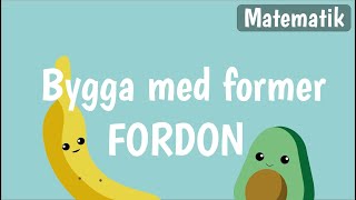 Bygg och konstruktion för barn på svenska  BYGGA FORDON  Matematik med Banan och Avokado [upl. by Eiresed121]