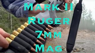 Ruger Mark II 7mm Mag Bolt Action Rifle Loading Unloading amp Shooting in the Woods Ruger 7mm Mag [upl. by Clarice]