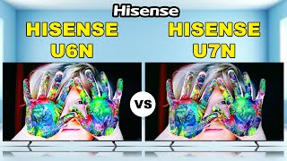 Hisense U6N vs Hisense U7N ULED LCD TV [upl. by Soirtemed]