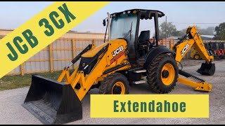 2023 JCB 3CX 14 Backhoe with Extendahoe Overview and Operation [upl. by Salot758]