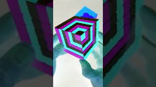 CUBE IN A CUBE illusion  Pattern TUTORIAL [upl. by Ahsela]