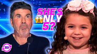 15 YOUNGEST Singers Who SLAYED Their Auditions on AGT [upl. by Atiuqa]