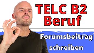 Richtig guten Forumsbeitrag schreiben  TELC B2 Beruf  REDEMITTEL 💪 [upl. by Ailimac]