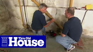 How to Repair a Crack in a Concrete Foundation  This Old House [upl. by Skier178]