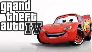 GTA IV  Lightning McQueen Vehicle Mod [upl. by Alleuol]