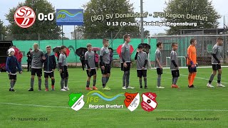 SG SV Donaustauf  JFG Region Dietfurt 00  U 13 DJun Kreisliga Regensburg [upl. by Nimajeb]