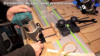 video 117  Défonceuse Makita RT0700CX3J sur rail Festool [upl. by Gigi]