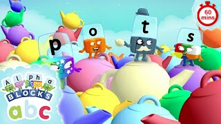 60 Minutes of Spelling  Phonics for Kids  Learn To Spell  Alphablocks [upl. by Lovett]