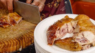 Smoked Chicken Cutting Skills  煙燻雞高雄自由黃昏市場  Taiwan Food [upl. by Levitt]