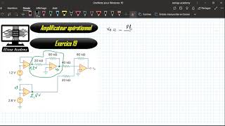 amplificateur opérationnel exercice corrigé 20mp4 [upl. by Avery]