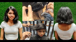 quotI want more Extreme short bob hair with nape clean  Pineapple Salon  Haircut 2024 [upl. by Esiuqram866]