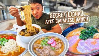 🍜SECRET Local ALL YOU CAN EAT Japanese Ramen 24 HOUR Ramen Tour in Seoul South Korea [upl. by Corry716]