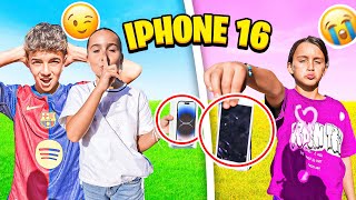 📲 ROMPO el MÓVIL de MI MEJOR AMIGA Y le REGALO el IPHONE 16 🔥 [upl. by Tezzil253]