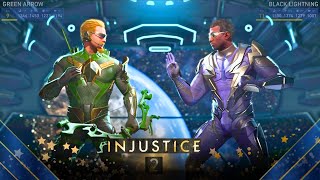 Injustice 2  Green Arrow Vs Black Lightning [upl. by Morrison292]