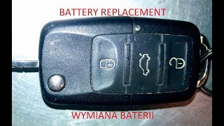 VW Wymiana baterii kluczyka starego typu 2 [upl. by Saree379]