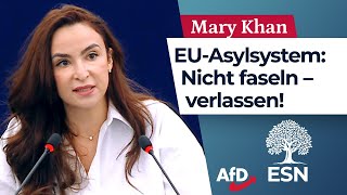 EUAsylsystem Nicht faseln – verlassen – Mary Khan AfD [upl. by Mathre648]