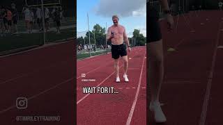 447 from a two point stance is NUTS training trackandfield football athlete workout [upl. by Fontes]