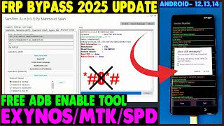 🔥 Finally FRP Bypass 202425  New ADB Enable Tool  Exynos MTK SPD Qualcomm FRP Unlockquot [upl. by Nerraj163]