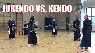 Katana  sword vs Bayonet  Kendo vs Jukendo  Ishu jiai Mixed match [upl. by Mosby]