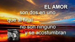 El Amor  Ricardo Arjona  Álbum Independiente LetraLyrics [upl. by Enyrb]