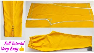 ladies pant cutting karna bahut aasan 40 hip size plazo pant cutting and stitching [upl. by Yasu]