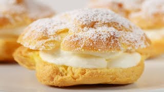 Cream Puffs Recipe Demonstration  Joyofbakingcom [upl. by Tav]