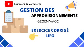 Exercice corrigé LIFO [upl. by Olnee]