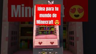 Idea para decorar tu mundo de Minecraft shorts [upl. by Doy]