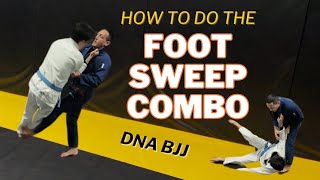 SLICK Foot Sweep Combo Judo for BJJ [upl. by Linkoski689]