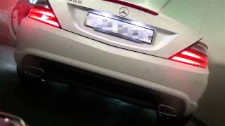 2014 the new slk350 exhaust sound [upl. by Borman]