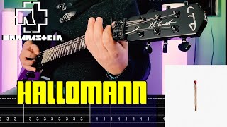 Rammstein  Hallomann Guitar Cover Tab [upl. by Aihsatan]