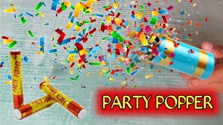 DIY Party Popper l Paper Cup Party Popper  How To Make Party Popper at Home  Balloon Hacks [upl. by Rafaello]