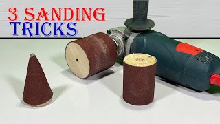 Sanding Ideas with Angle Grinder Angle Grinder Hack [upl. by Etiuqal]