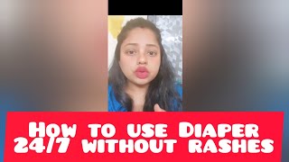 ✓Tips Using diaper 247 without Rashes🦠diapers parenting parentingtips clothdiapers motherhood [upl. by Margeaux315]