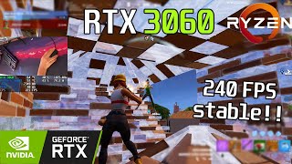 🚀 RTX 3060  Ryzen 5 5600X · 240fps capped · Fortnite CHAPTER 5 · COMPETITIVE SETTINGS [upl. by Owades]