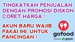 CARA GOFOOD RAME  BUAT PROMOSI DISKON CORET HARGA [upl. by Une]