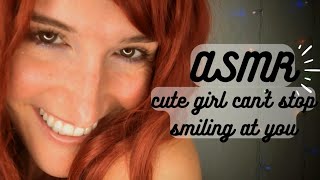 ASMR  cute girl cant stop smiling at you ☺️ [upl. by Luapleahcim]