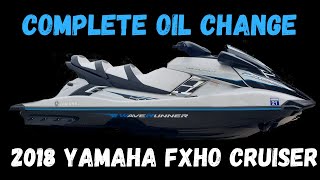 2018 Yamaha FXHO Oil Change Waverunner [upl. by Egwin628]