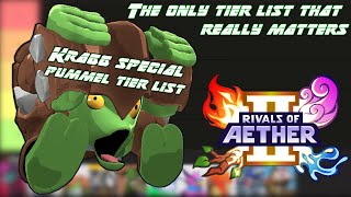 Rivals of Aether 2 Kragg Special Pummel Tier List [upl. by Mcguire]